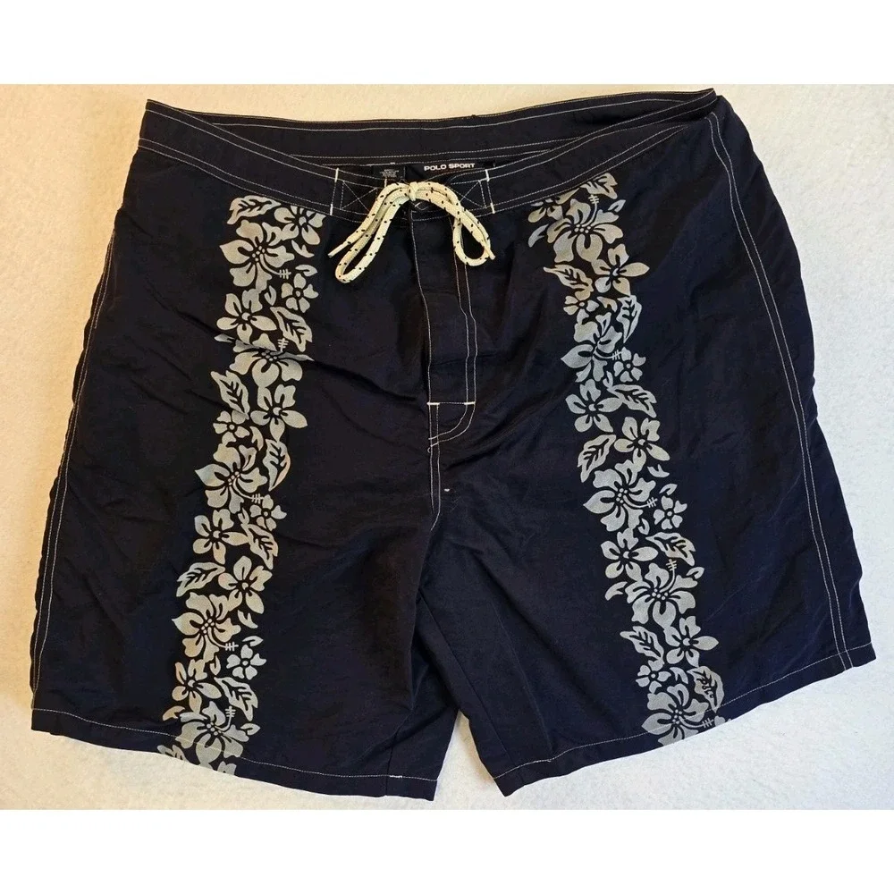 Vintage Ralph Lauren Polo Sport Floral Board Shorts Men's Size 36 Surfwear